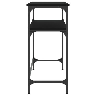 vidaXL Τραπέζι Κονσόλα Μαύρο 75x35,5x75cm από Επεξεργ. Ξύλο 1 τεμ.
