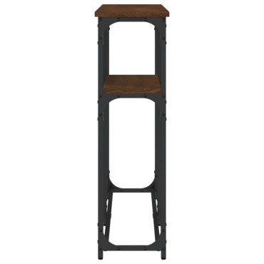 vidaXL Τραπέζι Κονσόλα Καφέ Δρυς 145x22,5x75cm Επεξεργασμένο Ξύλο 1 τεμ.