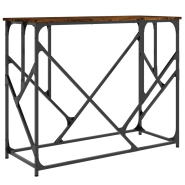 vidaXL Τραπέζι Κονσόλα Καπνιστή Δρυς 100x40x80cm Επεξεργασμένο Ξύλο 1 τεμ.