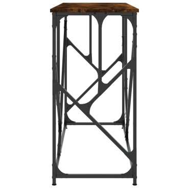 vidaXL Τραπέζι Κονσόλα Καπνιστή Δρυς 100x40x80cm Επεξεργασμένο Ξύλο 1 τεμ.