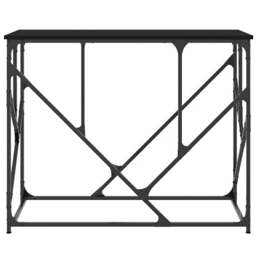 vidaXL Τραπέζι Κονσόλα Μαύρο 100x40x80cm Επεξεργασμένο Ξύλο 1 τεμ.