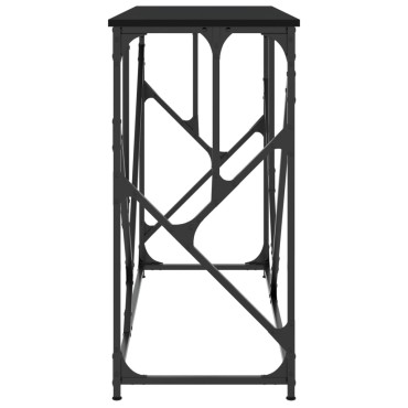 vidaXL Τραπέζι Κονσόλα Μαύρο 100x40x80cm Επεξεργασμένο Ξύλο 1 τεμ.