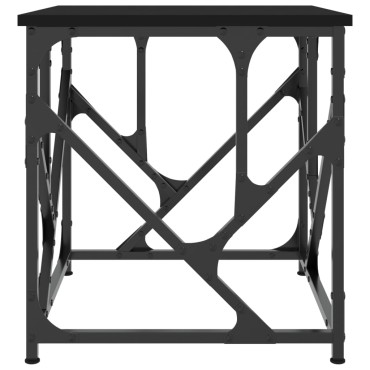vidaXL Τραπεζάκι Σαλονιού Μαύρο 45x45x47,5cm από Επεξεργασμένο Ξύλο 1 τεμ.
