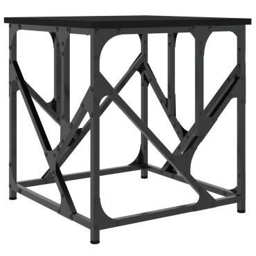 vidaXL Τραπεζάκι Σαλονιού Μαύρο 45x45x47,5cm από Επεξεργασμένο Ξύλο 1 τεμ.