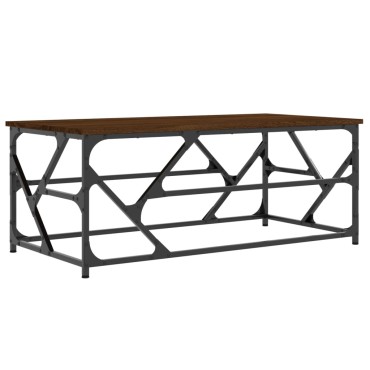 vidaXL Τραπεζάκι Σαλονιού Καφέ Δρυς100x50x40cm Επεξεργασμένο Ξύλο 1 τεμ.