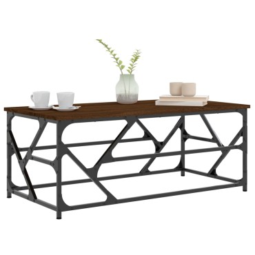 vidaXL Τραπεζάκι Σαλονιού Καφέ Δρυς100x50x40cm Επεξεργασμένο Ξύλο 1 τεμ.