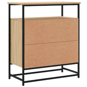 vidaXL Συρταριέρα Sonoma Δρυς 69x35x80cm από Επεξεργασμένο Ξύλο 1 τεμ.