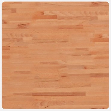vidaXL Επιφάνεια Τραπεζιού Τετράγωνη 70x70x2,5cm Μασίφ Ξύλο Οξιάς 1 τεμ.