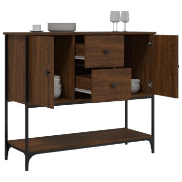 vidaXL Ντουλάπι Καφέ Δρυς 100x36x85cm από Επεξεργασμένο Ξύλο 1 τεμ.
