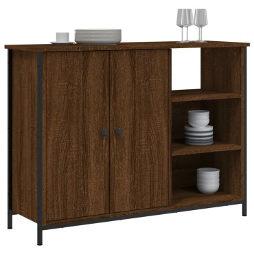 vidaXL Μπουφές Καφέ Δρυς 100x33x75cm από Επεξεργασμένο Ξύλο 1 τεμ.