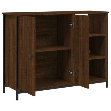vidaXL Μπουφές Καφέ Δρυς 100x33x75cm από Επεξεργασμένο Ξύλο 1 τεμ.