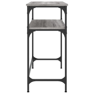 vidaXL Τραπέζι Κονσόλα Γκρι Sonoma 75x35,5x75cm Επεξεργασμένο Ξύλο 1 τεμ.