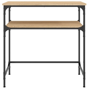vidaXL Τραπέζι Κονσόλα Sonoma Δρυς 75x35,5x75cm Επεξεργασμένο Ξύλο 1 τεμ.