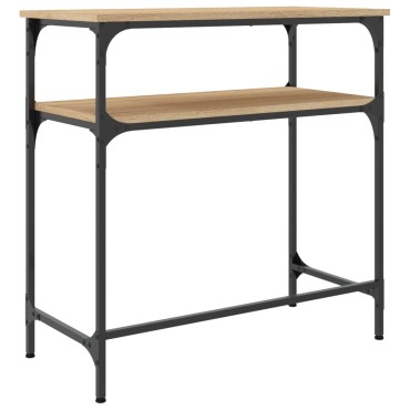 vidaXL Τραπέζι Κονσόλα Sonoma Δρυς 75x35,5x75cm Επεξεργασμένο Ξύλο 1 τεμ.