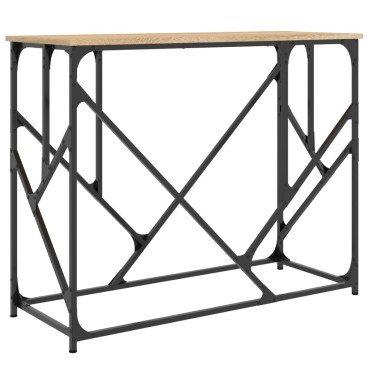 vidaXL Τραπέζι Κονσόλα Sonoma Δρυς 100x40x80cm Επεξεργασμένο Ξύλο 1 τεμ.