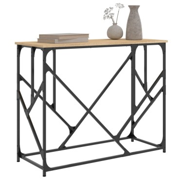 vidaXL Τραπέζι Κονσόλα Sonoma Δρυς 100x40x80cm Επεξεργασμένο Ξύλο 1 τεμ.