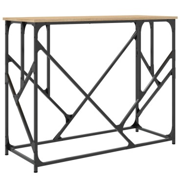vidaXL Τραπέζι Κονσόλα Sonoma Δρυς 100x40x80cm Επεξεργασμένο Ξύλο 1 τεμ.