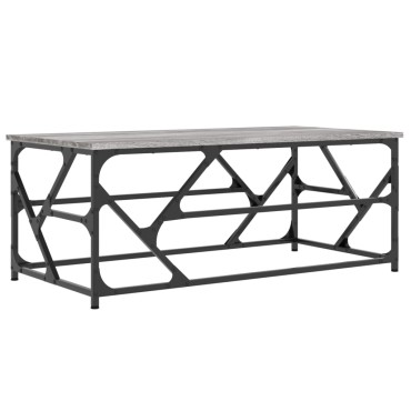 vidaXL Τραπεζάκι Σαλονιού Γκρι Sonoma 100x50x40cm Επεξεργασμένο Ξύλο 1 τεμ.