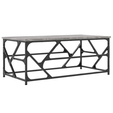 vidaXL Τραπεζάκι Σαλονιού Γκρι Sonoma 100x50x40cm Επεξεργασμένο Ξύλο 1 τεμ.