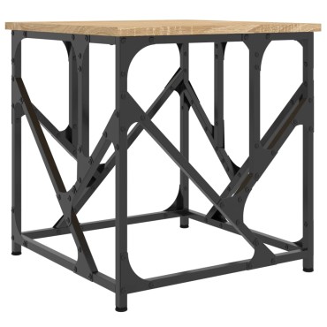 vidaXL Τραπεζάκι Σαλονιού Sonoma Δρυς 45x45x47,5cm Επεξεργασμ. Ξύλο 1 τεμ.