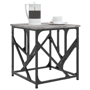 vidaXL Τραπεζάκι Σαλονιού Γκρι Sonoma 45x45x47,5cm Επεξεργασμ. Ξύλο 1 τεμ.