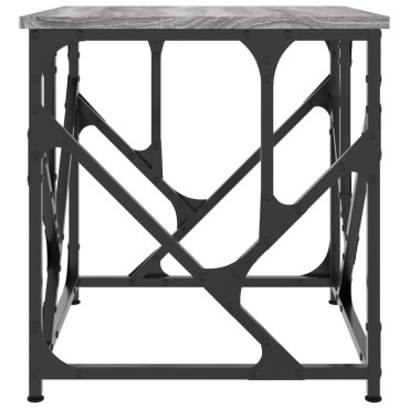 vidaXL Τραπεζάκι Σαλονιού Γκρι Sonoma 45x45x47,5cm Επεξεργασμ. Ξύλο 1 τεμ.