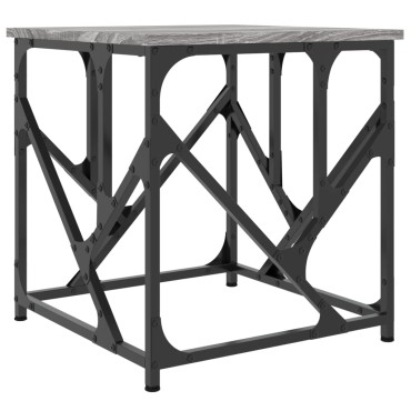 vidaXL Τραπεζάκι Σαλονιού Γκρι Sonoma 45x45x47,5cm Επεξεργασμ. Ξύλο 1 τεμ.