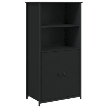 vidaXL Ντουλάπι Μαύρο 62x36x121,5cm από Επεξεργασμένο Ξύλο 1 τεμ.