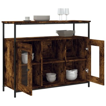 vidaXL Ντουλάπι Καπνιστή Δρυς 100x35x80cm από Επεξεργασμένο Ξύλο 1 τεμ.