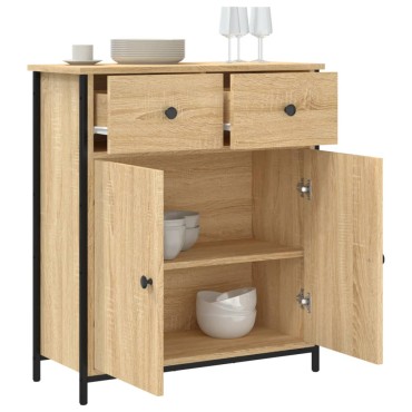 vidaXL Ντουλάπι Sonoma Δρυς 70x30x80cm Επεξεργασμένο Ξύλο 1 τεμ.
