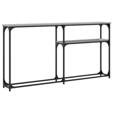 vidaXL Τραπέζι Κονσόλα Γκρι Sonoma 145x22,5x75cm Επεξεργασμένο Ξύλο 1 τεμ.
