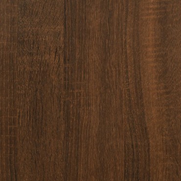 vidaXL Τραπέζι Κονσόλα Καφέ Δρυς 75x22,5x75cm Επεξεργασμένο Ξύλο 1 τεμ.