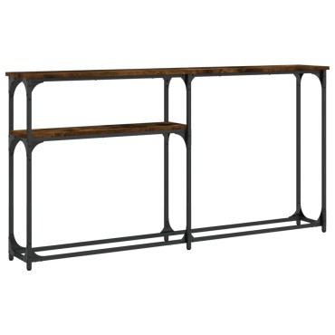vidaXL Τραπέζι Κονσόλα Καπνιστή Δρυς 145x22,5x75cm Επεξεργ. Ξύλο 1 τεμ.
