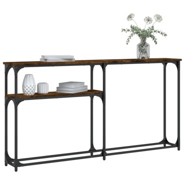 vidaXL Τραπέζι Κονσόλα Καπνιστή Δρυς 145x22,5x75cm Επεξεργ. Ξύλο 1 τεμ.