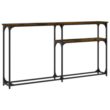 vidaXL Τραπέζι Κονσόλα Καπνιστή Δρυς 145x22,5x75cm Επεξεργ. Ξύλο 1 τεμ.