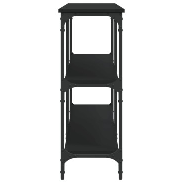vidaXL Τραπέζι Κονσόλα Μαύρο 200x29x75cm Επεξεργασμένο Ξύλο 1 τεμ.