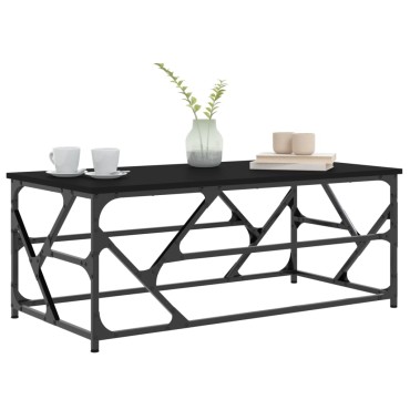 vidaXL Τραπεζάκι Σαλονιού Μαύρο 100x50x40cm Επεξεργασμένο Ξύλο 1 τεμ.