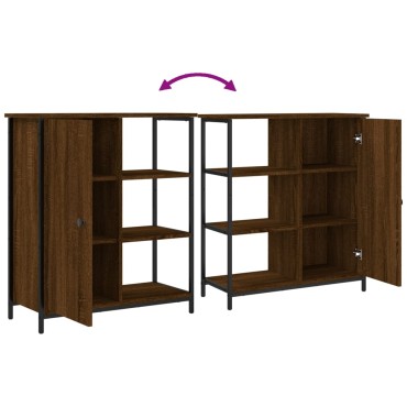 vidaXL Ντουλάπι Καφέ Δρυς 70x30x80cm από Επεξεργ. Ξύλο 1 τεμ.