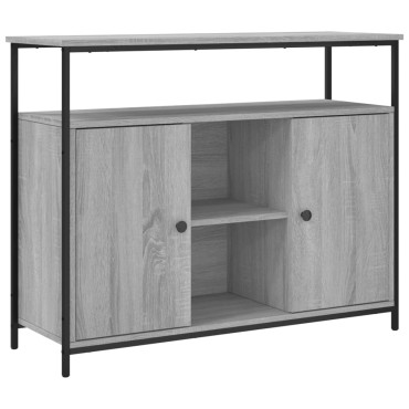 vidaXL Μπουφές Γκρι Sonoma 100x35x80cm από Επεξεργασμένο Ξύλο 1 τεμ.
