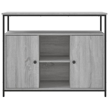 vidaXL Μπουφές Γκρι Sonoma 100x35x80cm από Επεξεργασμένο Ξύλο 1 τεμ.