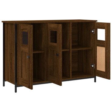 vidaXL Ραφιέρα Καφέ Δρυς 100x35x70cm από Επεξεργασμένο Ξύλο 1 τεμ.