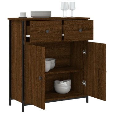 vidaXL Ντουλάπι Καφέ Δρυς 70x30x80cm από Επεξεργ. Ξύλο 1 τεμ.