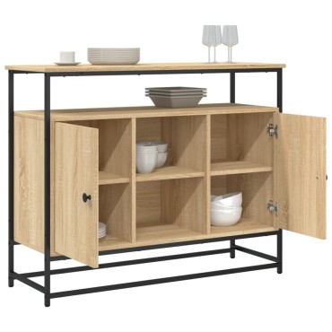 vidaXL Ντουλάπι Sonoma δρυς 100x35x80cm Επεξεργασμένο Ξύλο 1 τεμ.