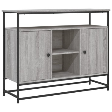 vidaXL Μπουφές Γκρι Sonoma 100x35x80cm από Επεξεργασμένο Ξύλο 1 τεμ.