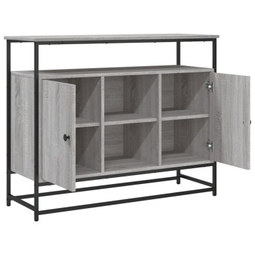 vidaXL Μπουφές Γκρι Sonoma 100x35x80cm από Επεξεργασμένο Ξύλο 1 τεμ.