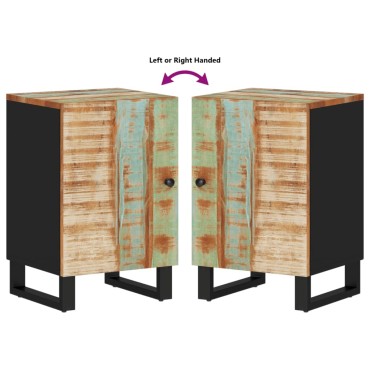 vidaXL Ντουλάπι Μπάνιου 38x33x58cm από Μασίφ Ανακυκλωμένο Ξύλο