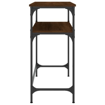 vidaXL Τραπέζι Κονσόλα Καφέ Δρυς 75x35,5x75cm Επεξεργασμένο Ξύλο 1 τεμ.