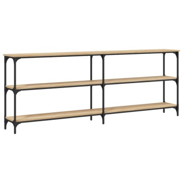 vidaXL Τραπέζι Κονσόλα Sonoma Δρυς 200x29x75cm Επεξεργασμένο Ξύλο 1 τεμ.
