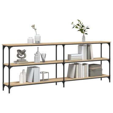 vidaXL Τραπέζι Κονσόλα Sonoma Δρυς 200x29x75cm Επεξεργασμένο Ξύλο 1 τεμ.
