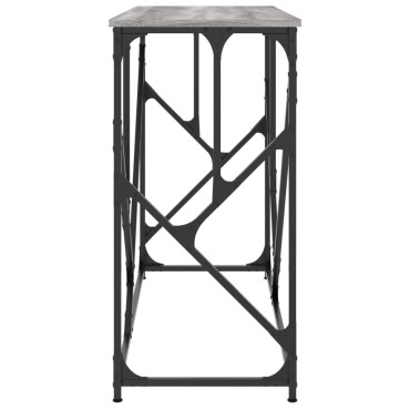 vidaXL Τραπέζι Κονσόλα Γκρι Sonoma 100x40x80cm Επεξεργασμένο Ξύλο 1 τεμ.